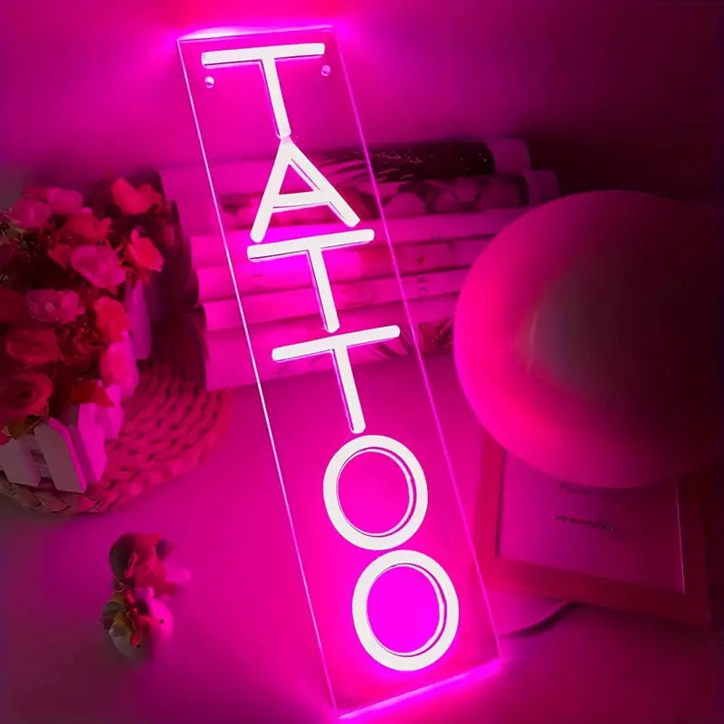 ICLE タトゥーショップ LEDネオンサイン おしゃれ 壁掛け｜タトゥースタジオ・ショップ・サロン・店舗看板・インテリア装飾