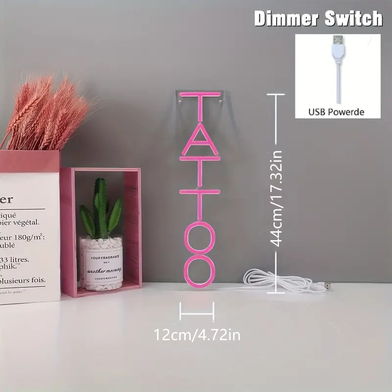 ICLE タトゥーショップ LEDネオンサイン おしゃれ 壁掛け｜タトゥースタジオ・ショップ・サロン・店舗看板・インテリア装飾