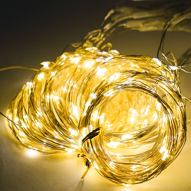 ICLE LED ジュエリーライト カーテンライト 300球 3×2m USB式 リモコン付間接照明クリスマス飾り