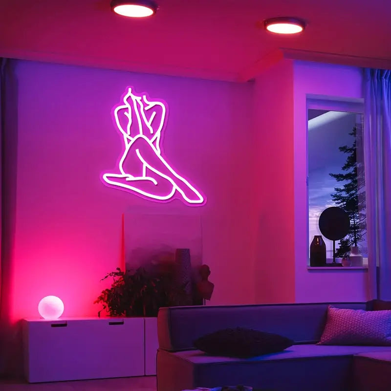 ICLE 高輝度 LED ネオン看板 店舗用 おしゃれ 間接照明 オーダーメイド対応PINK BOY