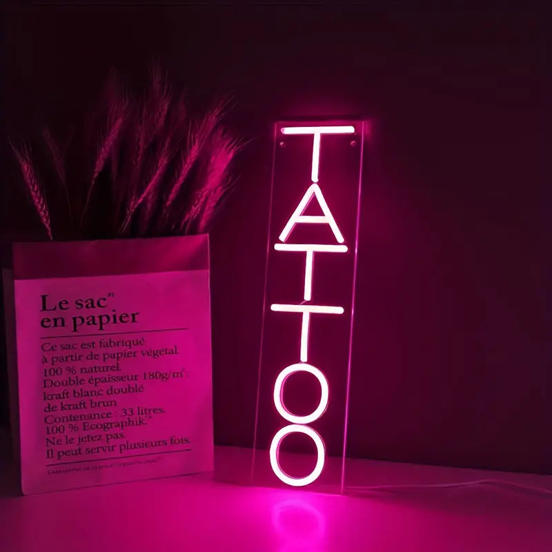 ICLE タトゥーショップ LEDネオンサイン おしゃれ 壁掛け｜タトゥースタジオ・ショップ・サロン・店舗看板・インテリア装飾