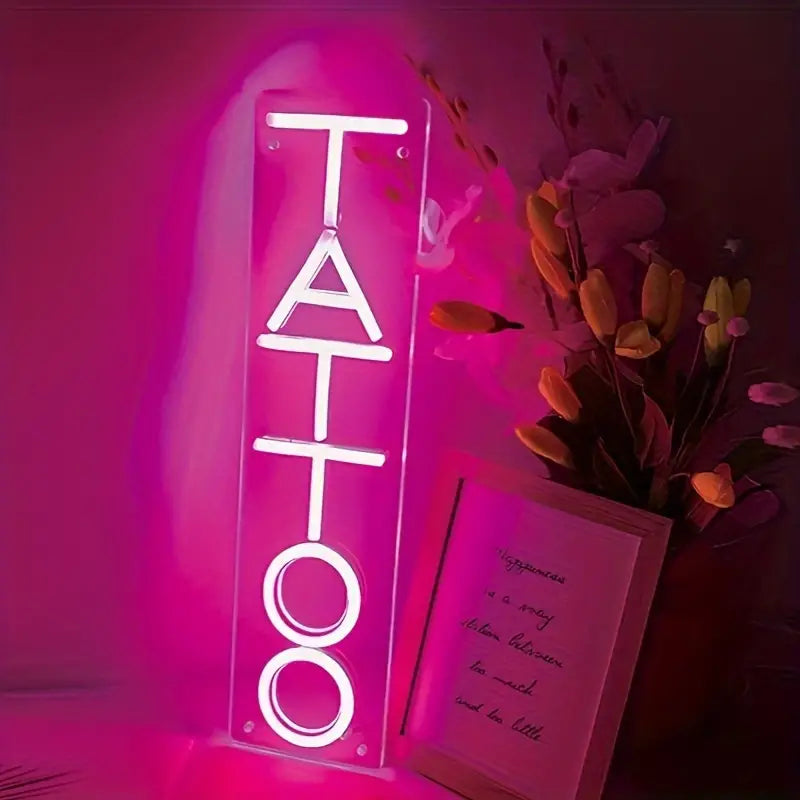 ICLE タトゥーショップ LEDネオンサイン おしゃれ 壁掛け｜タトゥースタジオ・ショップ・サロン・店舗看板・インテリア装飾