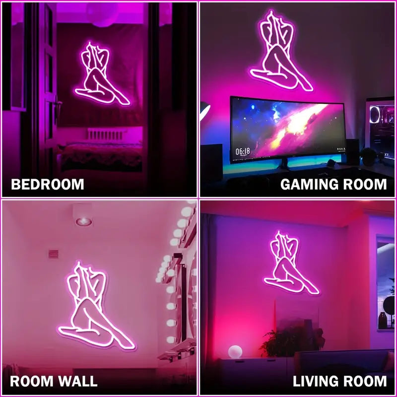 ICLE 高輝度 LED ネオン看板 店舗用 おしゃれ 間接照明 オーダーメイド対応PINK BOY