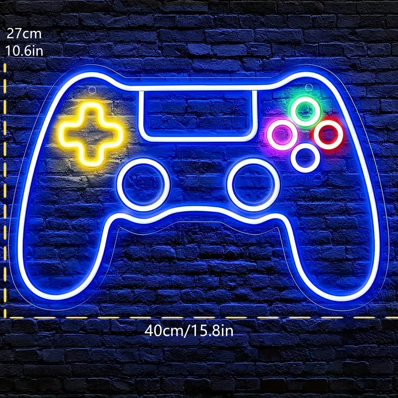 ICLEネオンサイン ゲームコントローラーモチーフ｜ゲーミングルーム・ゲーム部屋・配信部屋・店舗装飾に