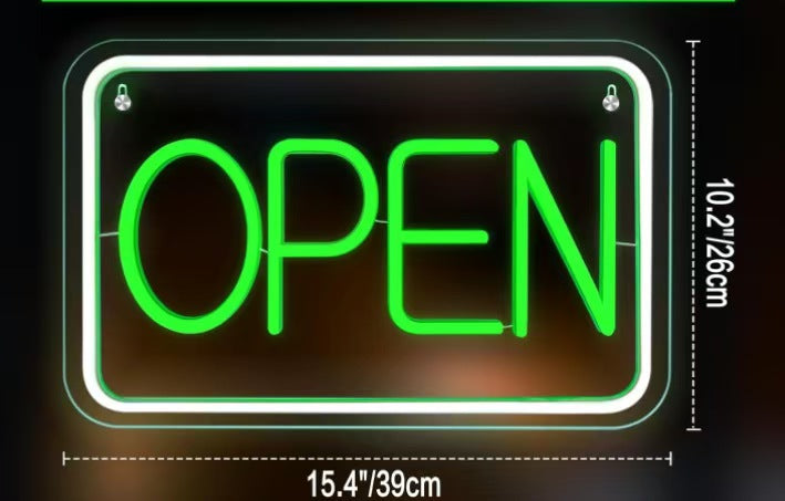 ICLE 高輝度 LED ネオン看板 店舗用 おしゃれ 間接照明 オーダーメイド対応 open営業中 オープン
