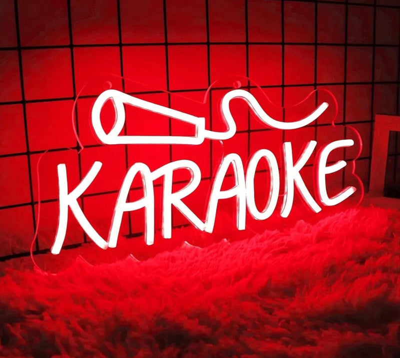 ICLE LEDネオンサイン KARAOKE｜カラオケ店・バー・パブ・ミュージックバーの店舗装飾に
