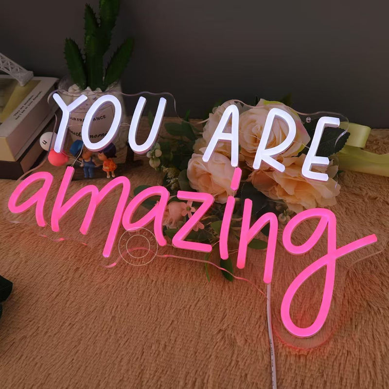 ICLE LEDネオンサイン「You Are Amazing」｜カフェ・ネイルサロン・美容室・フォトスポット装飾に