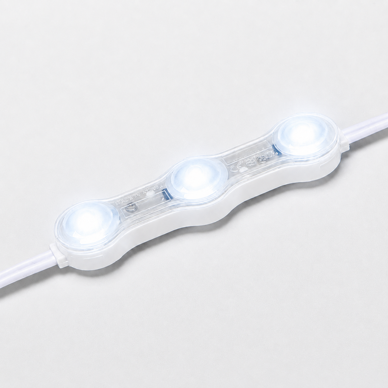 ICLE 看板用LEDモジュール 3灯 12V 屋外防水 高輝度 チャンネルサイン韓国製6500K 50個セット