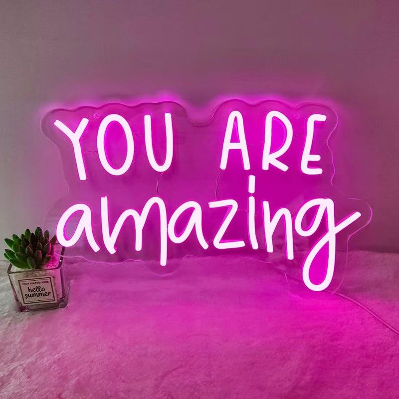 ICLE LEDネオンサイン「You Are Amazing」｜カフェ・ネイルサロン・美容室・フォトスポット装飾に