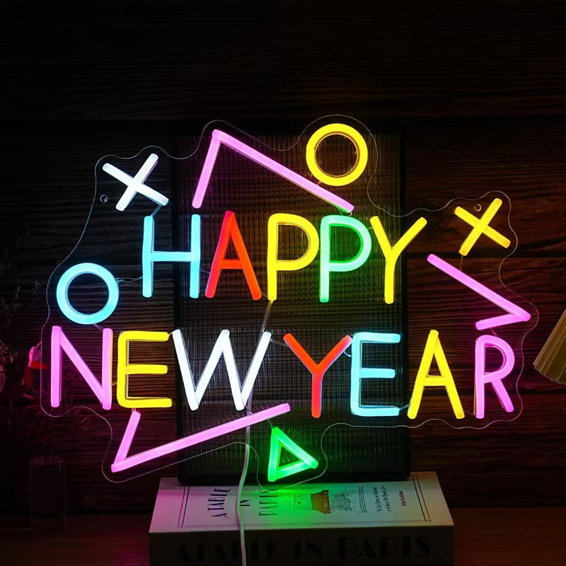 ICLE 高輝度 LED ネオン看板 店舗用 おしゃれ 間接照明 オーダーメイド対応 新年メッセージ誕生日祝い