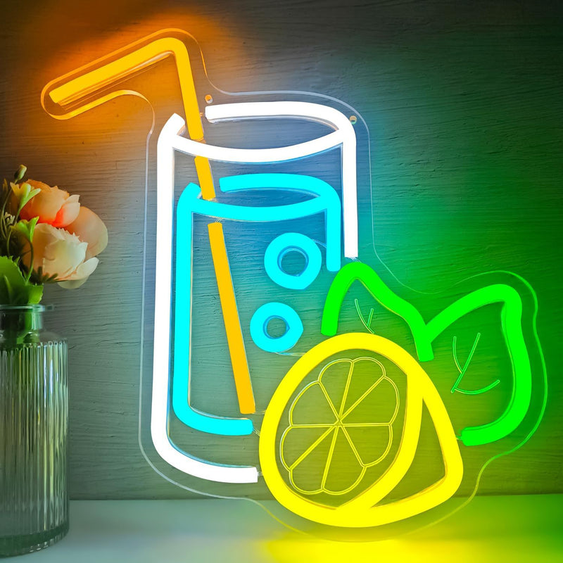 ICLE 高輝度 LED ネオン看板 店舗用 おしゃれ 間接照明 オーダーメイド対応 カフェ・ドリンクショップ