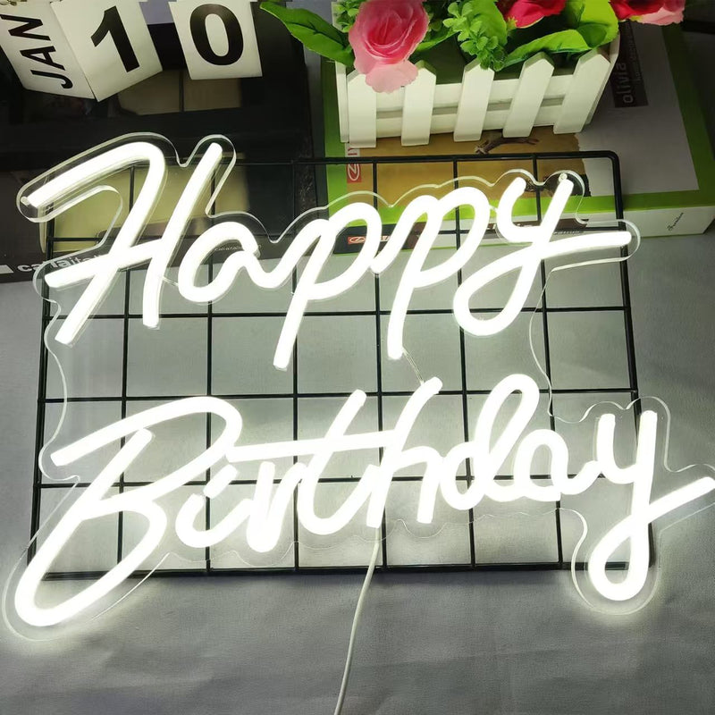 ICLE 高輝度 LED ネオン看板 店舗用 おしゃれ 間接照明 オーダーメイド対応 新年メッセージ誕生日祝い
