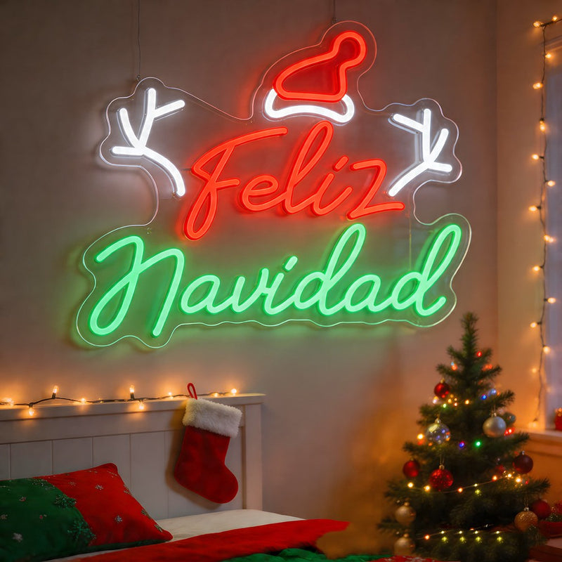ICLE LEDネオンサイン クリスマスツリーモチーフ｜クリスマス装飾・店舗ディスプレイ・室内インテリアに
