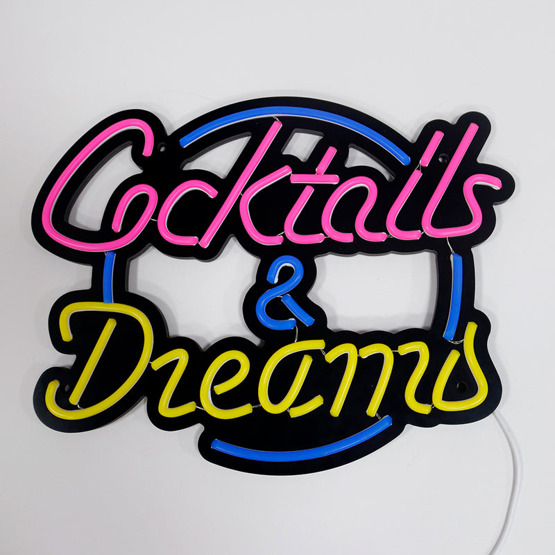 ICLEネオンサイン Cocktails & Dreams｜バー・カクテルバー・パブ・ラウンジ 店舗装飾 壁掛けネオン