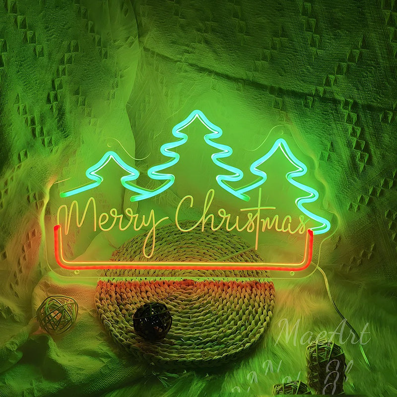 ICLE LEDネオンサイン クリスマスツリーモチーフ｜クリスマス装飾・店舗ディスプレイ・室内インテリアに