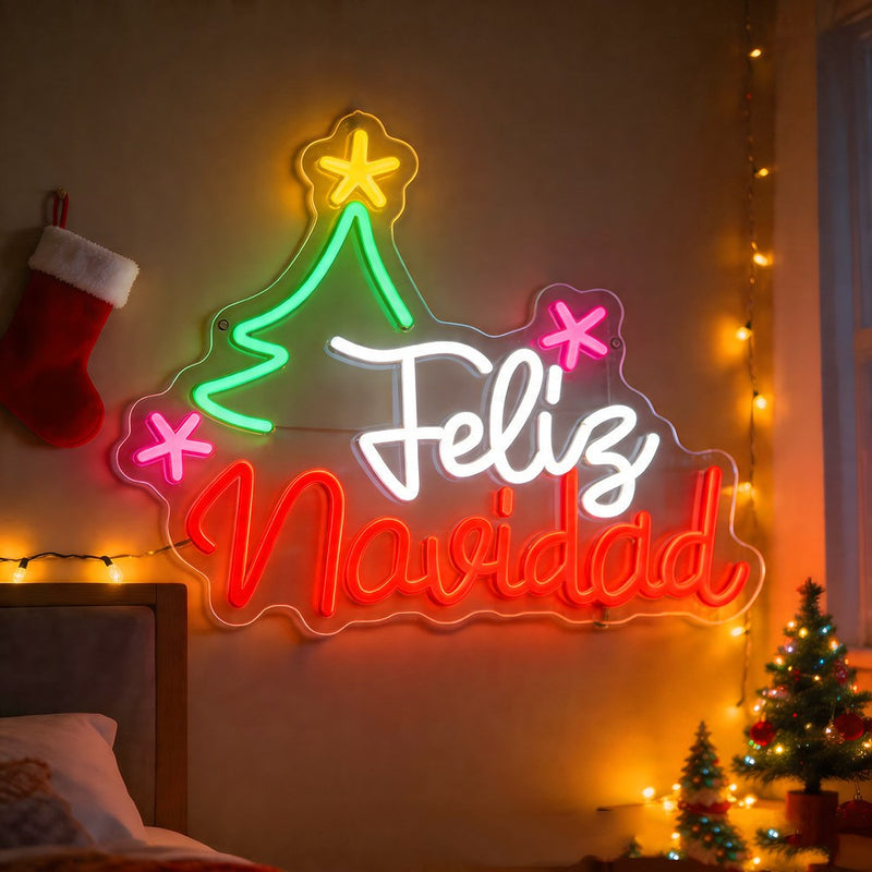 ICLE LEDネオンサイン クリスマスツリーモチーフ｜クリスマス装飾・店舗ディスプレイ・室内インテリアに