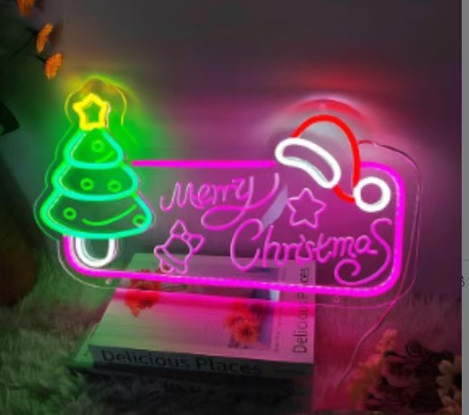 ICLE LEDネオンサイン クリスマスツリーモチーフ｜クリスマス装飾・店舗ディスプレイ・室内インテリアに
