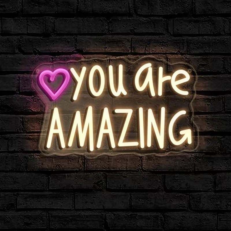 ICLE LEDネオンサイン「You Are Amazing」｜カフェ・ネイルサロン・美容室・フォトスポット装飾に