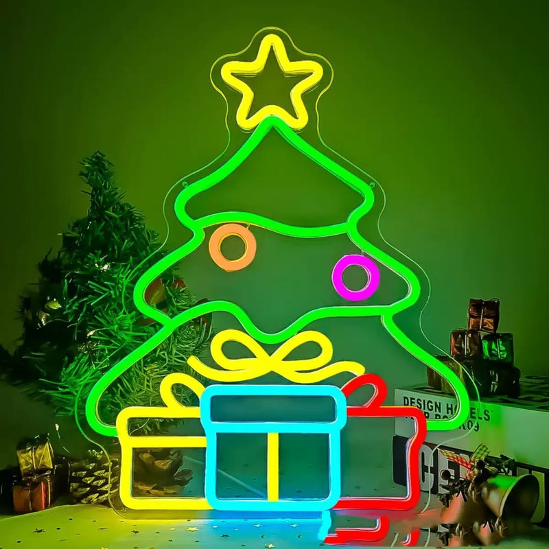 ICLE LEDネオンサイン クリスマスツリーモチーフ｜クリスマス装飾・店舗ディスプレイ・室内インテリアに