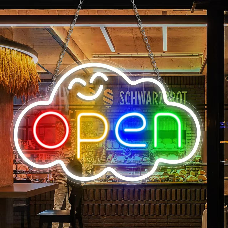 ICLE 高輝度 LED ネオン看板 店舗用 おしゃれ 間接照明 オーダーメイド対応 open営業中 オープン