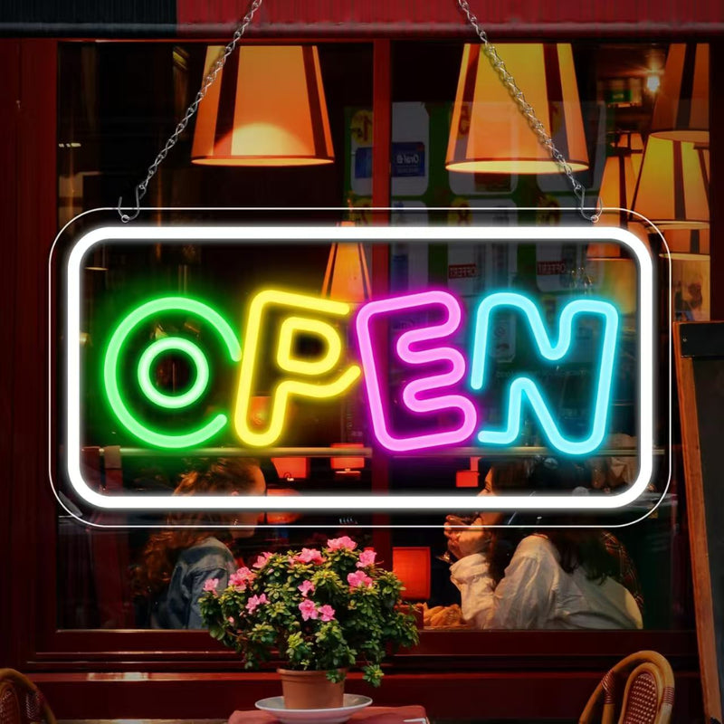 ICLE 高輝度 LED ネオン看板 店舗用 おしゃれ 間接照明 オーダーメイド対応 open営業中 オープン