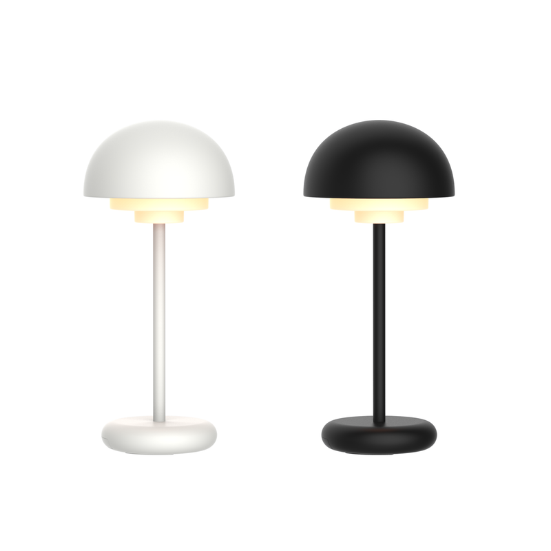 ICLE北欧風 LED テーブルランプ コードレス 充電式 間接照明 ベッドサイド ナイトライト 防水 ドーム型