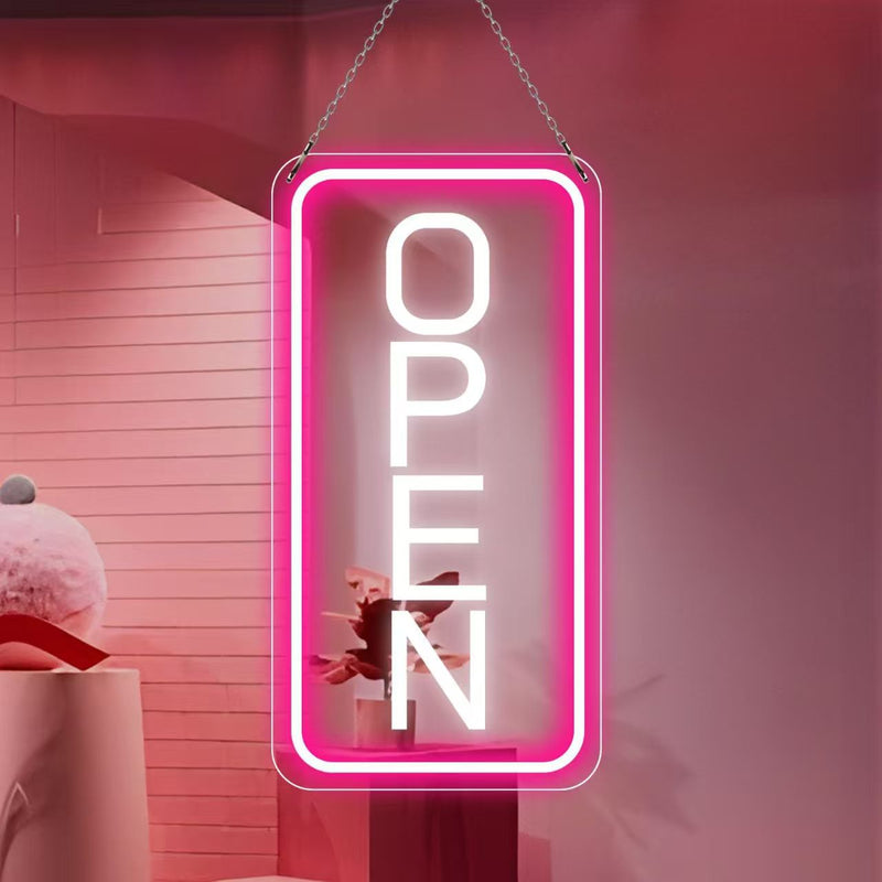 ICLE 高輝度 LED ネオン看板 店舗用 おしゃれ 間接照明 オーダーメイド対応 open営業中 オープン