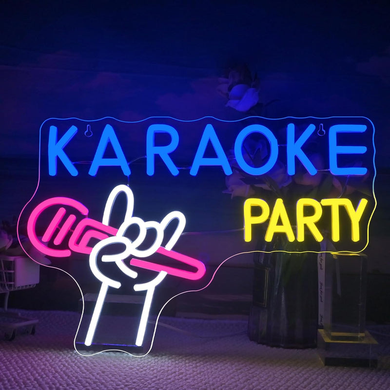 ICLE LEDネオンサイン KARAOKE｜カラオケ店・バー・パブ・ミュージックバーの店舗装飾に