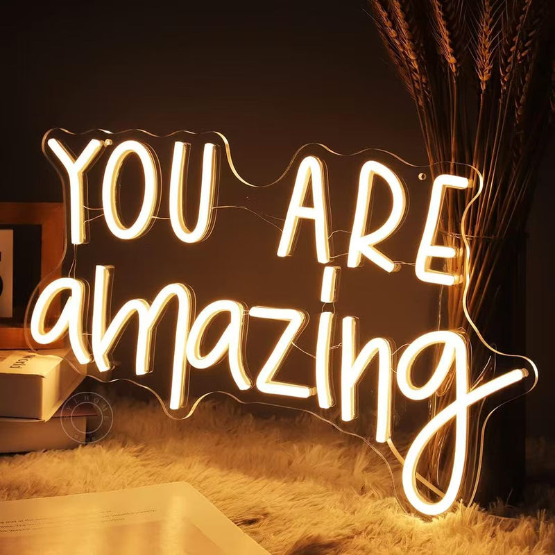 ICLE LEDネオンサイン「You Are Amazing」｜カフェ・ネイルサロン・美容室・フォトスポット装飾に