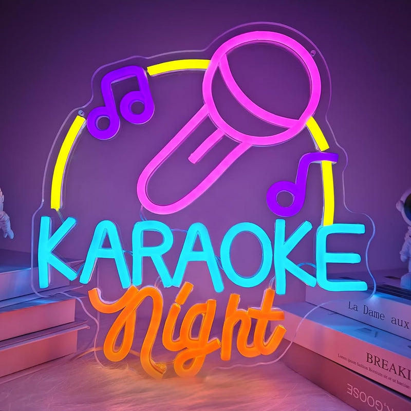ICLE LEDネオンサイン KARAOKE｜カラオケ店・バー・パブ・ミュージックバーの店舗装飾に