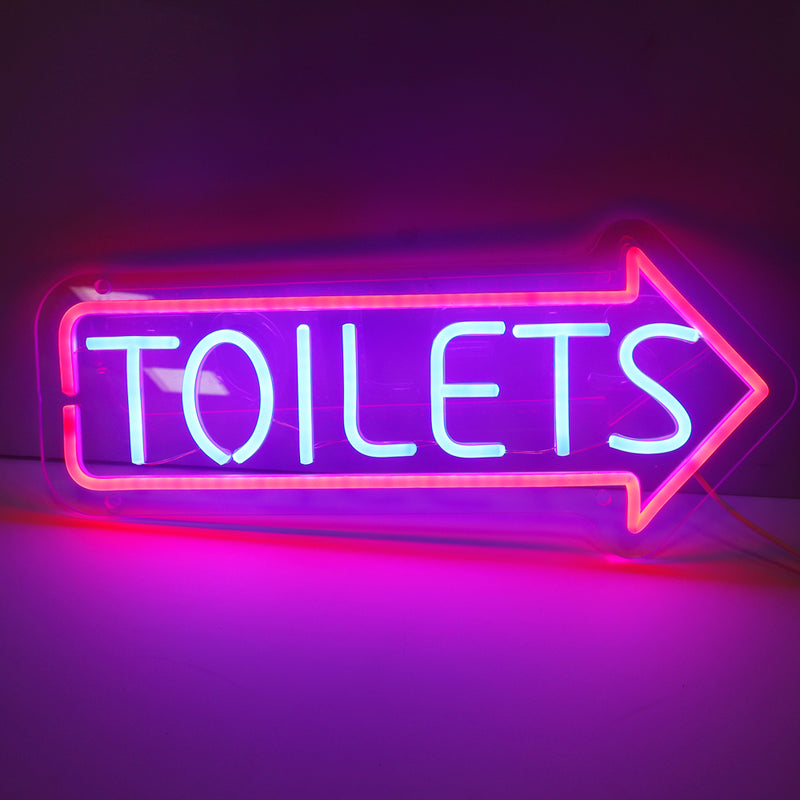 ICLE 高輝度 LED ネオン看板 店舗用 おしゃれ 間接照明 オーダーメイド対応 トイレサイン