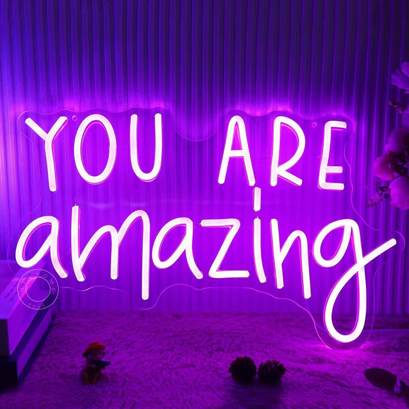ICLE LEDネオンサイン「You Are Amazing」｜カフェ・ネイルサロン・美容室・フォトスポット装飾に