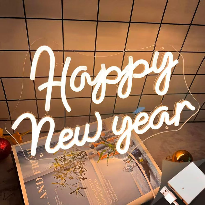 ICLE 高輝度 LED ネオン看板 店舗用 おしゃれ 間接照明 オーダーメイド対応 新年メッセージ誕生日祝い