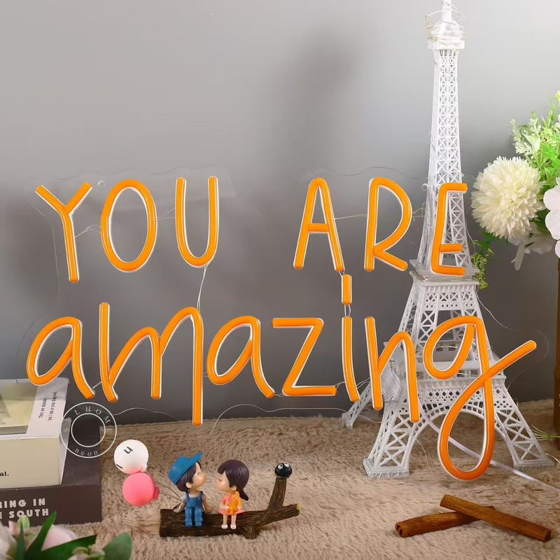 ICLE LEDネオンサイン「You Are Amazing」｜カフェ・ネイルサロン・美容室・フォトスポット装飾に