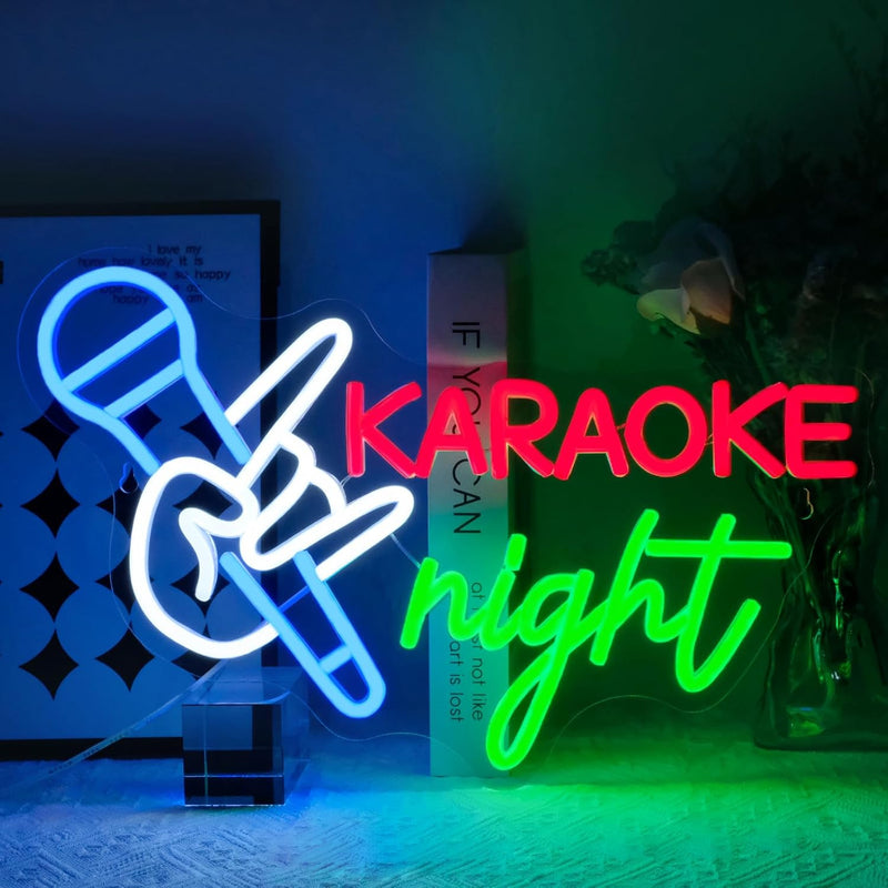 ICLE LEDネオンサイン KARAOKE｜カラオケ店・バー・パブ・ミュージックバーの店舗装飾に