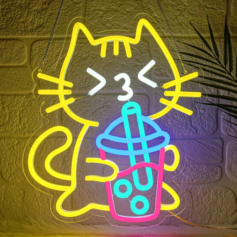 ICLE 高輝度 LED ネオン看板 店舗用 おしゃれ 間接照明 オーダーメイド対応 カフェ・ドリンクショップ