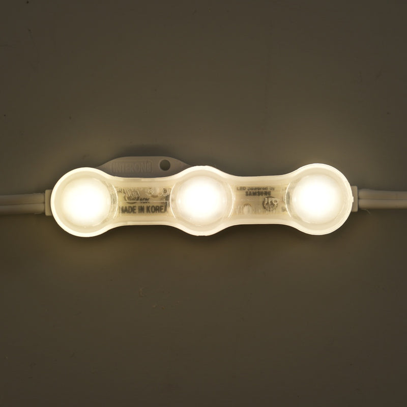 ICLE 看板用LEDモジュール 3灯 12V 高輝度 チャンネルサインIP68韓国製4000K 50個セット