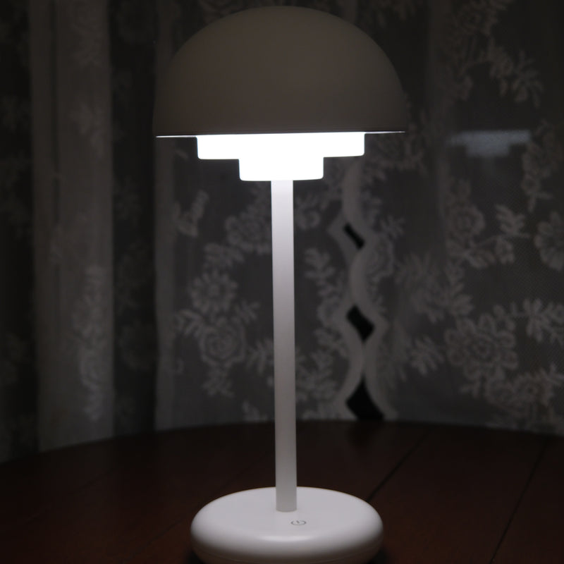 ICLE北欧風 LED テーブルランプ コードレス 充電式 間接照明 ベッドサイド ナイトライト 防水 ドーム型