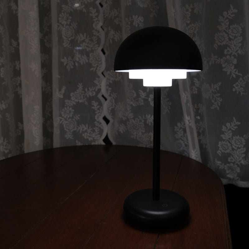 ICLE北欧風 LED テーブルランプ コードレス 充電式 間接照明 ベッドサイド ナイトライト 防水 ドーム型