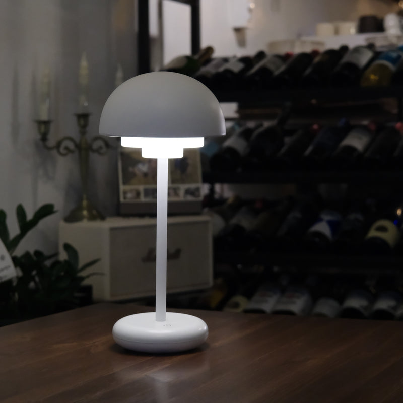 ICLE北欧風 LED テーブルランプ コードレス 充電式 間接照明 ベッドサイド ナイトライト 防水 ドーム型