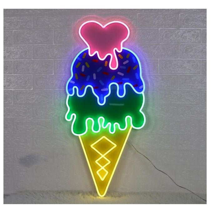 ICLE UVプリント LEDネオンサイン アクリル看板｜オーダーメイド 店舗装飾・インテリア用